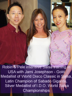 Robin & Pele with Jami Josephson - Salsa Champion